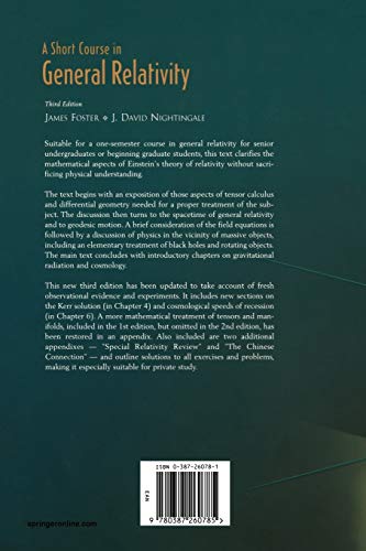 A Short Course in General Relativity