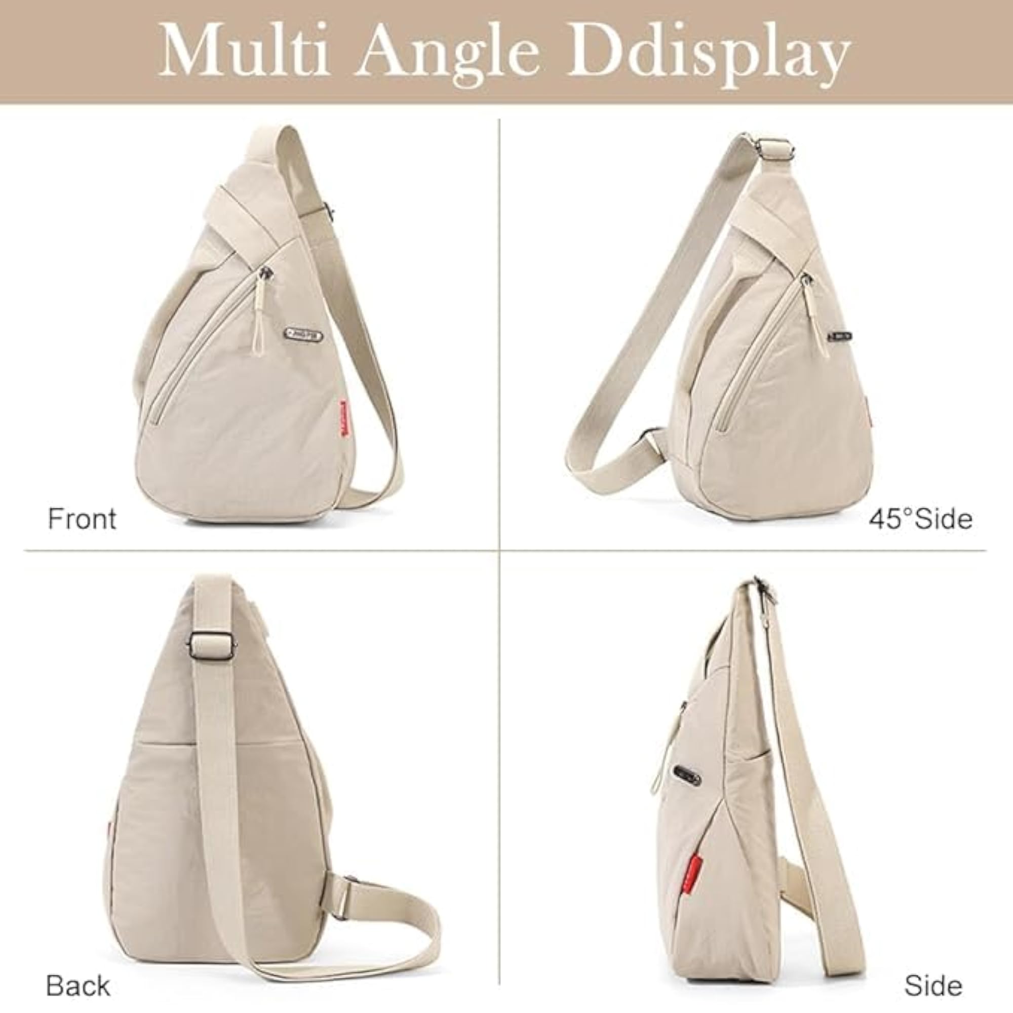 Men & Women's Lightweight Water-Resistant Crossbody Sling Bag