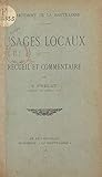 Département de la Haute-Loire : usages locaux: Recueil et commentaire (French Edition)