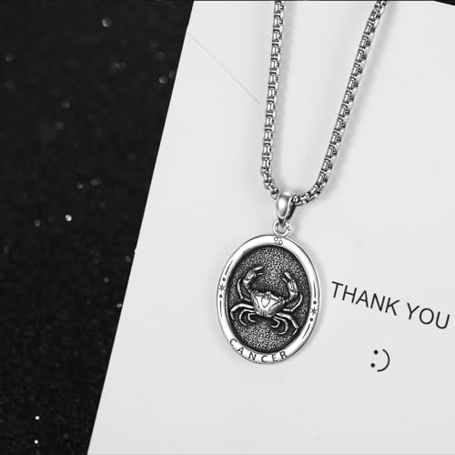 Collier constellation du zodiaque argent 925 chaîne acier inoxydable 55cm - 3