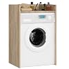 BDW Washing Machine Cabinet 97.5 x 64 x 50 cm for Washing Machine & Tumble Dryer Bathroom Cabinet Tall Bathroom Cabinet Bathroom Cabinet Sonoma Oak