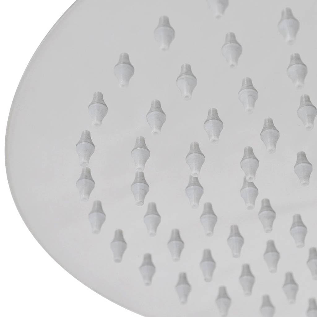 Cabezal de ducha de 25 cm, acero inoxidable, juego de 2 cabezales con