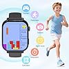 Montre Connectée Enfant 4G GPS - Smartwatch Téléphone Pour Fille Garçon avec SOS, Chat, Appel Vidéo, WiFi, Mode Classe, Réveil, Caméra, Jeux, Montre Intelligente Pour Enfants Cadeau 4 à 12 Ans, Noir