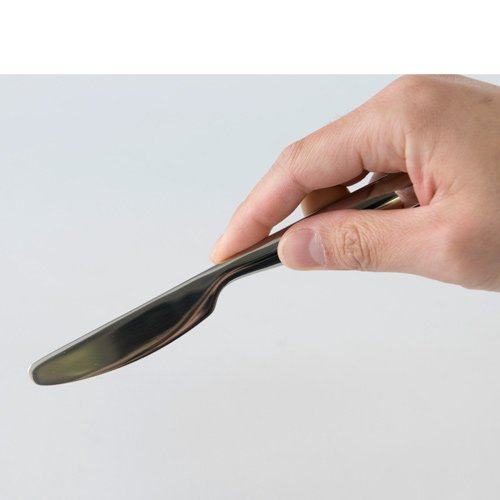 Alessi Dessert Knife in 18/10 Steel Aisi 420 Mirror Polished with Relief Decoration, Silver, 3 x 22 x 5.5 cm, set of 6 - Image 6