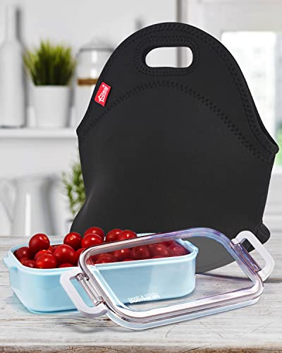 Yookee Home WCB001 Black Lunch Bag, Insulated Lunch Box thumb #3