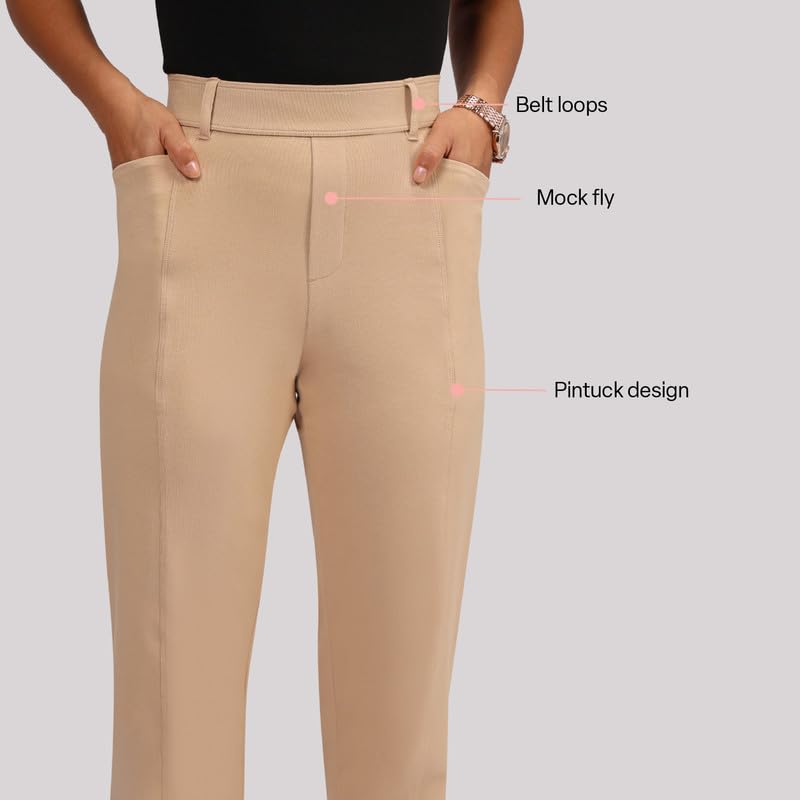 Image of Blissclub Womens AM:PM Air Straight Pants - Cotton