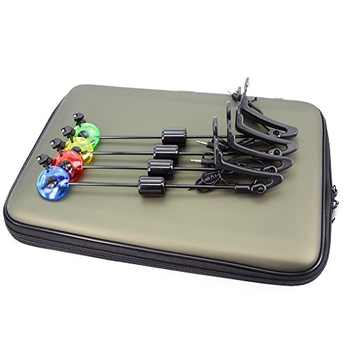 HIRISI Carp Fishing Swingers Set Led Drop Off Indicator for Carp Fishing 4pcs