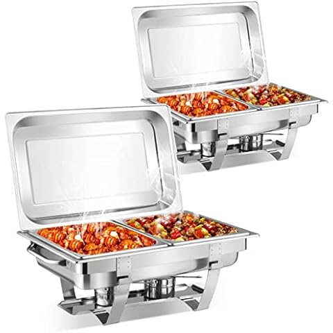 COSTWAY 9L Stainless Steel Chafing Dish Set Cover