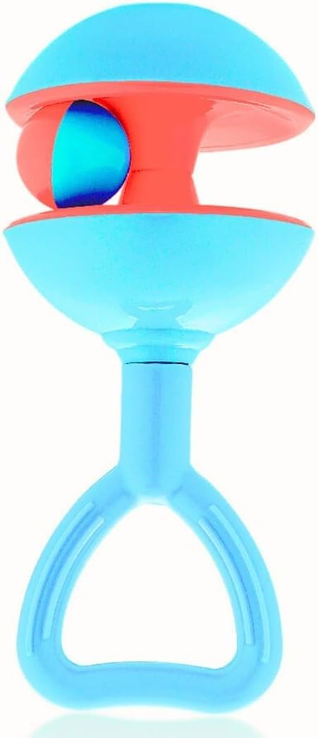 Storio Toddler Plastic Jingle Rattle Non Toxic Bright and Colorful Rattles Baby Boy Girl Toys,Multicolor