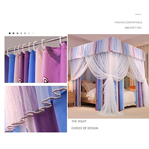 Dosel de cama exclusivo de 180x220 cm con estructura y dos capas 4