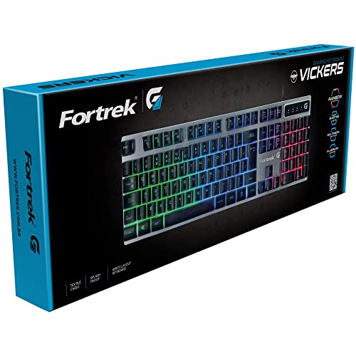 Teclado Gamer Multimídia VICKERS Preto FORTREK G glide