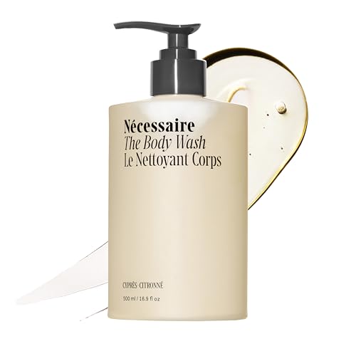 Ncessaire The Body Wash Cyprs-Citronn - Multi-Oil Shower Gel Body Wash for Women + Men. Non-Comedogenic + Hypoallergenic for Sensitive Skin with Niacinamide. 500ml/16.9 fl oz