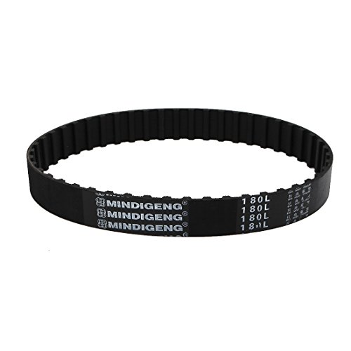 sourcingmap 180L 48 Teeth 20mm Width 9.525mm Pitch Rubber Timing Belt for Stepper Motor