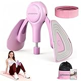 Thigh Trainer for Women, 15-70lb Adjustable Resistance Inner Thigh Exerciser with Soft Pads, Thigh Trainer for Pelvic Floor Muscle Repair, Kegel Exercise (Pink)
