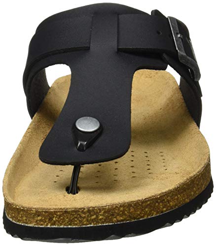 Geox U Sandal Ghita D, Sandali Uomo, Nero (Black)