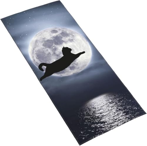 フェイスタオル 海を飛び渡したネコ マイクロファイバー タオル 柔らか 肌に優しい 肌触りが良い ふわふわ 髪に優しい 通気 かわいい 抗菌防臭加工 瞬間吸水 速乾 耐久性 薄手 毛羽落ち少ない 業務用タオル