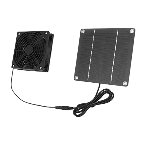 Kit de Ventilador de Panel Solar, Ventilador Solar de Ventana de Silicio Monocristalino, Extractor Solar de 2200 RPM con...