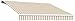 Awntech 20-Feet Galveston Semi-Cassette Manual Retractable Awning, 120-Inch Projection, Linen/White