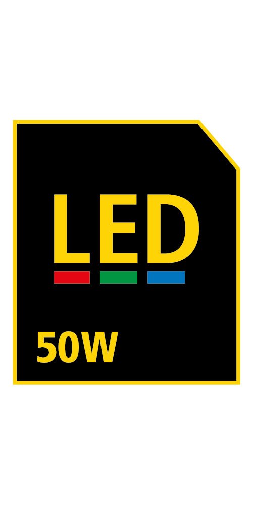 Stanley 31325 - Foco LED (50 W, 4000 lúmenes), color amarillo y negro