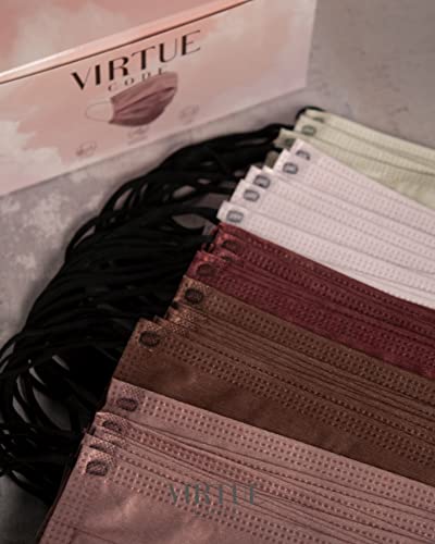 virtue code balance face masks - soft 3 ply comfort disposable face masks