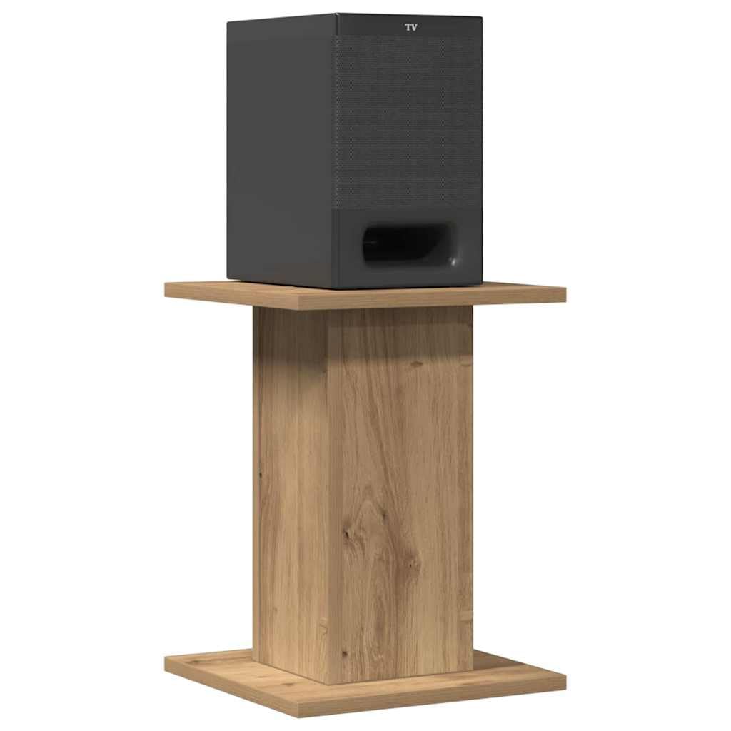 Supports de haut-parleurs 2 pcs chêne artisanal bois ingénierie ,Appareils électroniques , Audio , Accessoires audio , Accessoires pour enceintes , Supports & pieds d'enceintes, Brun (Poids 9.5KG)
