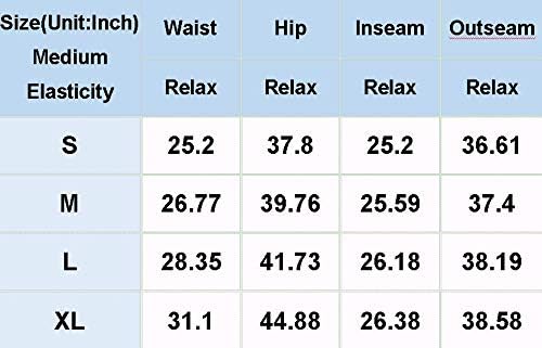 Vista 5 de Acelitt - Pantalones deportivos informales, con cordón, cintura elástica y bolsillos para mujer, S-2XL