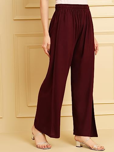 Image of Soft Colors Women Regular Fit Pocket Palazzo