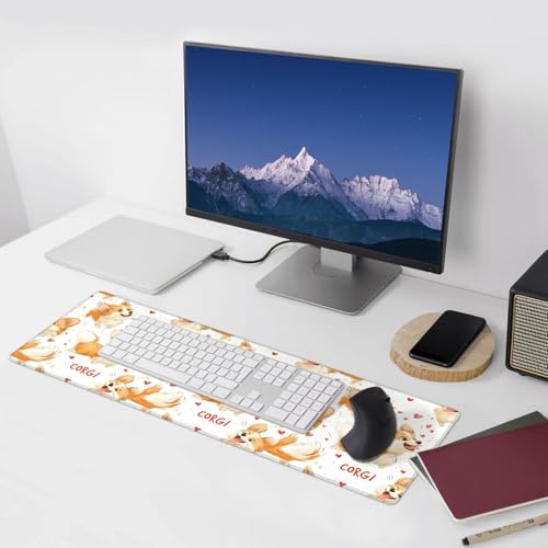 Tapis de souris pour jeu Corgi mignon idéal pour organiser son bureau de télétravail