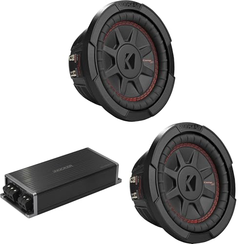 Kicker Marine KPX500.1 Powersports Amp & (2) 6.75