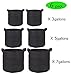 3 Gallon/5 Gallon/7 Gallon Grow Bags- 6 Pack Reusable and Durable Fabric Aeration Pots Container with Strap Handles, Perfect for Nursery Garden and Planting