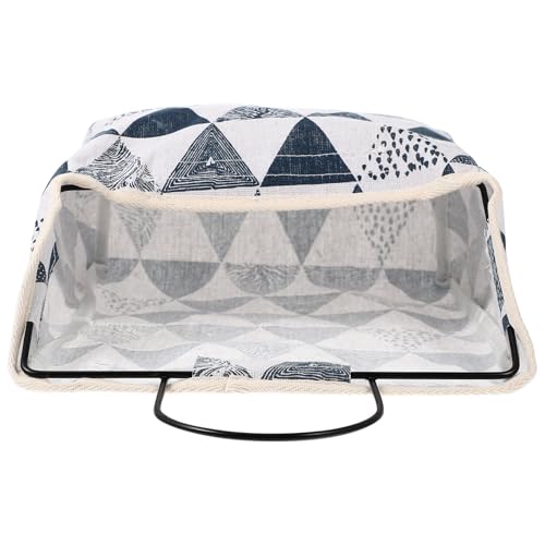 KALLORY Organizador Colgante de Lona Marco de Metal para Armario y Dormitorio, Gran Capacidad, Diseño Confiable y Bolsillos Laterales de Malla para Almacenamiento