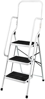 Home Vida 3 Step Ladder with Safety Handrail Foldable Safety Non Slip Matt Safe Heavy Duty