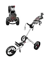 CaddyTek CaddyLite 15.3 Version 2 Golf Push Cart, Handwagen, Deluxe, Vierfach-Faltmechanismus, leicht, 3-Rad-Design, schnell zusammenklappbar für einfachen Transport