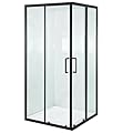 VEVOR Shower Enclosure, 35 in. D x 35 in. W x 72 in. H, Framed Corner Double Sliding Shower Door with 1/4 in. Clear Tempered Glass, Shower Stall for Walk in Shower (Shower Base Not Included)