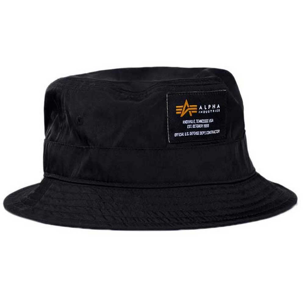 Alpha Industries Crew Bucket Unisex Fishing Hat Black