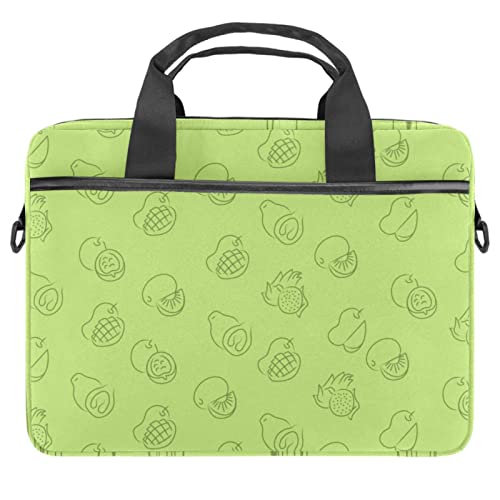 Housse ordinateur 14 pouces sac à bandoulière vert imprimé marin