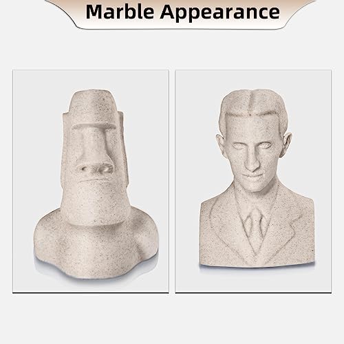 Image of PLA Filament 1.75mm Marble Brown, Stone-Like Texture, Consistent Diameter + /- 0.03mm, Vacuum Packaging 3D Printer Filament 1KG Spool