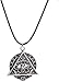 Yiffshunl Halskette n Pyramide Alle sehenden Augen n Symbol Heidnischer Wicca-Anhänger Halskette Spirituelles Amulett Halskette Talisman Mädchen Jungen Halskette