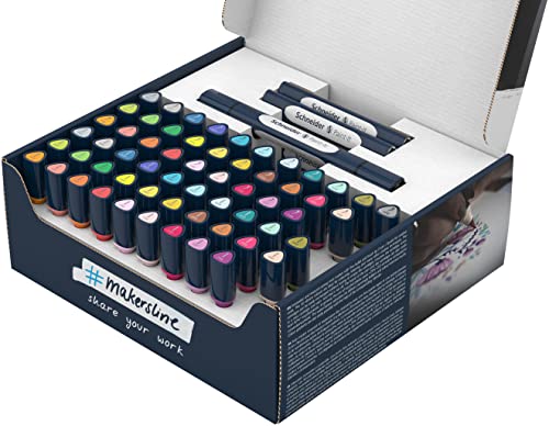Schneider Twinmarker Paint-It 040 pennello e set completo tondo 72 pz