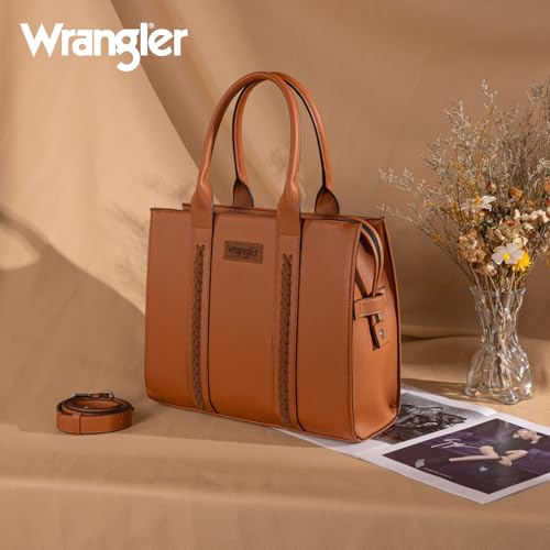 Image of Montana West x Wrangler Tote Bags Purses for Women Work Top-Handle Handbags with Strap