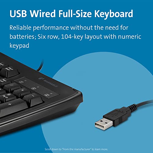 Kensington Pro Fit Usb Washable Keyboard, Black (K64407Us) #TOP2