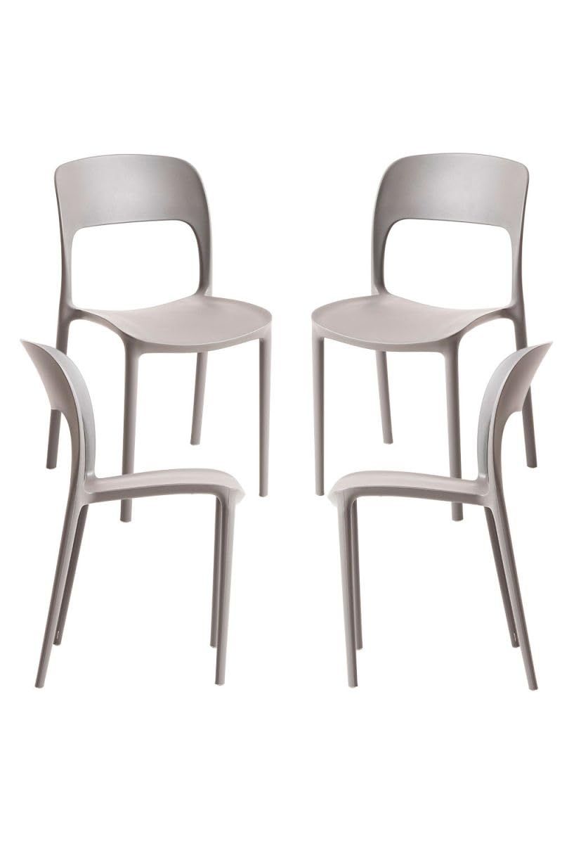 Regalos Miguel - Packs Sillas Jardín - Pack 4 Sillas Inis - Gris