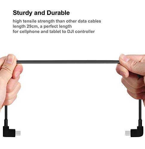 Miniatura 2 de O'woda Cable de control remoto tipo C a tipo C de 11.8 pulgadas para DJI Mavic 3, Air 322S, Mini 4K22 SE3 Pro4 Pro, extensión de teléfono de tableta