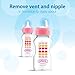 Dr. Brown’s Anti-Colic Options+ Wide-Neck Sippy Bottle Starter Kit, 9oz/270mL, with Level 3 Medium-Fast Flow Nipple and Soft 100% Silicone Sippy Spout, Pink, BPA Free, 6m+, 2 Pack