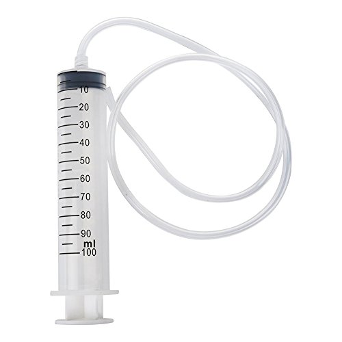Scrox 1pcs Seringue avec cathéter Tube en Plastique 100ML + 80cm Seringue Alimentaire Liquide Milieu de Culture de bactéries biologiques Et d'autres utilisations