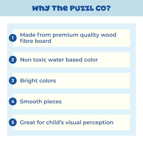 Image of Set of 4 Wooden Jigsaw Puzzles for Toddlers 2+ | 9 Chunky Pieces Each | Ocean Animals Theme | Educational Toy for Fine Motor Skills & Cognitive Development | Safe & Durable Game