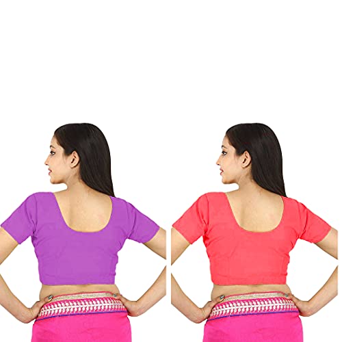 Image of Namita Women's Rubia Cotton Solid Half Sleeve Blouse