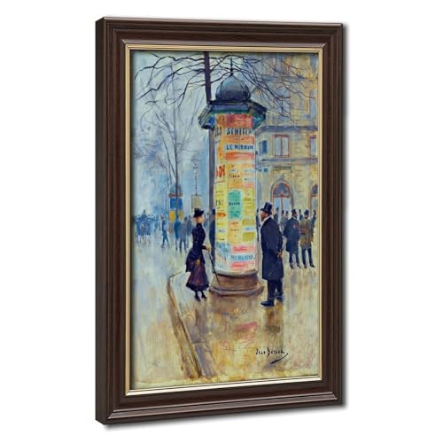 Jean Beraud scène de rue parisienne sur toile tendue WCYB haute qualité