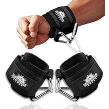 Wrist Cuffs for Cable Machines Padded & Adjustable Straps for Lateral Raises, Tricep Pushdowns & Strength Training