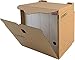 Produktbild STAPLES Archivbox, Wellpappe, mit Klappe, 33 x 31 x 34 cm, braun (10 Stück)